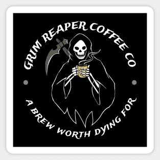 Grim Reaper Coffee Company Coffee Fan Gift Sticker